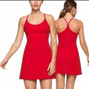 NWT outdoor voices techsweat move free dress - small - scarlet